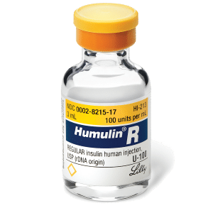 Humulin R vial